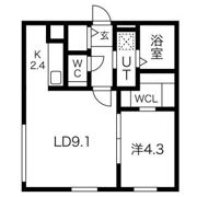 obtnir couleur (オプトゥニール クルール)の間取り画像