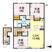 D-room発寒の間取り画像
