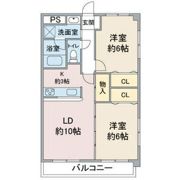 レージュ桔梗平の間取り画像