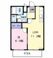 ハイツ雅の間取り画像