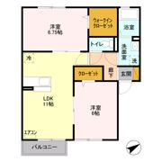 アンクレージュの間取り画像