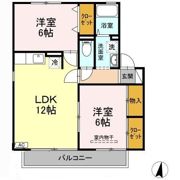 グリーンヒルズたかはた A棟の間取り画像