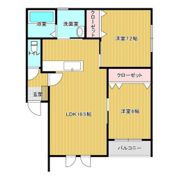 カテリーナ防府新橋 WESTの間取り画像