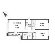 ルミエール北郷1-4の間取り画像