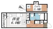 河原子レジデンスの間取り画像