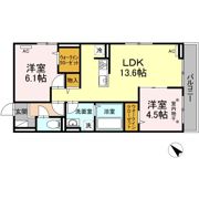 ヒルズライフ A棟の間取り画像