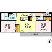 ヒルズライフ B棟の間取り画像