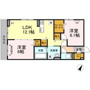 ヒルズライフ B棟の間取り画像