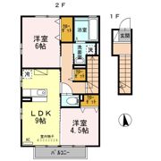 アンジュ ド ボヌール A棟の間取り画像
