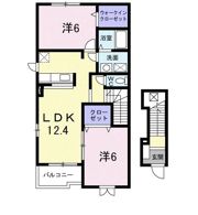 アンソレイエCの間取り画像