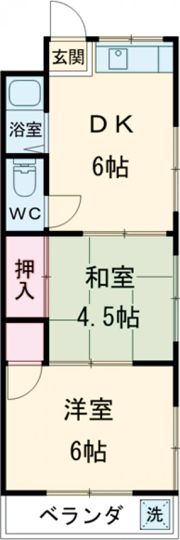 コーポ瑞穂（昭和町）の間取り画像