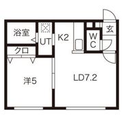 キャステル東札幌の間取り画像