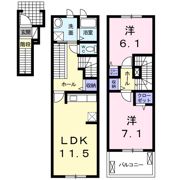 サンモールAの間取り画像