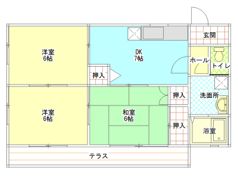 ビラパークサイドの間取り画像