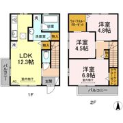 エスペラール西里Wの間取り画像