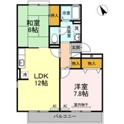 ペアシティゆう Ⅱ棟の間取り画像