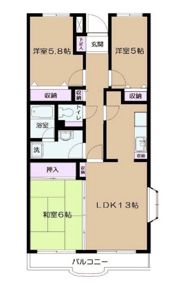 イーストパーク胡録台の間取り画像