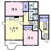 グランディール三条Aの間取り画像
