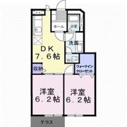 ヴェルテソレーユ Aの間取り画像