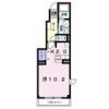サンライズ川原 Dの間取り画像
