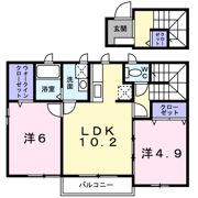 サンリット Bの間取り画像