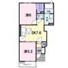 クローブ スクエア Bの間取り画像