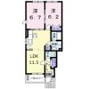 ヒーリング Aの間取り画像