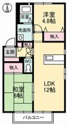 サンハイツ B棟の間取り画像