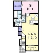 ヴェール ポポラの間取り画像