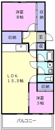 第二マンションむつみヶ丘の間取り画像