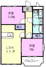 セピアコートの間取り画像