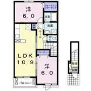 クラール鬼無 Aの間取り画像