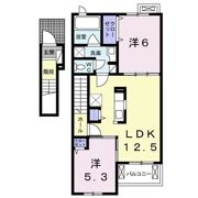 フェリーチェ六条Bの間取り画像