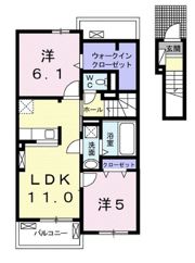 メゾンリヴィエールLの間取り画像