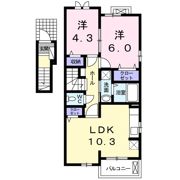 ラメールBの間取り画像