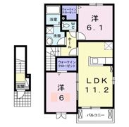 クラール元山グランツDの間取り画像