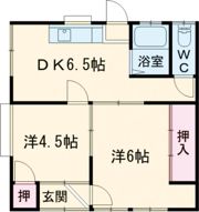 多田貸家の間取り画像