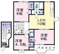 ウエスト・ロードAの間取り画像