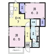 リバーサイド・佐野の間取り画像