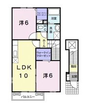 カーサ ラッフィナートⅡの間取り画像