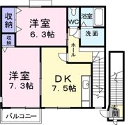 カンフォタブル クォーターの間取り画像