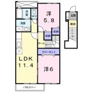 福島コーポラスⅣの間取り画像