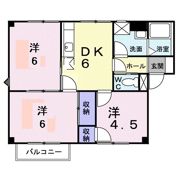 プラドール今里Bの間取り画像