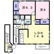 パールスクエアBの間取り画像