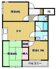 丸亀ステップハイツの間取り画像