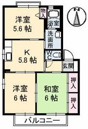 ルエスト A棟の間取り画像