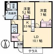 シャーメゾンS C棟の間取り画像