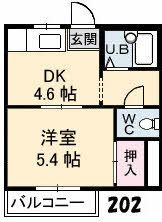 フレグランス宮脇の間取り画像