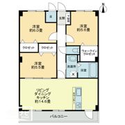 フォブール栗林南Aの間取り画像