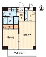 アルファレガロ錦町の間取り画像